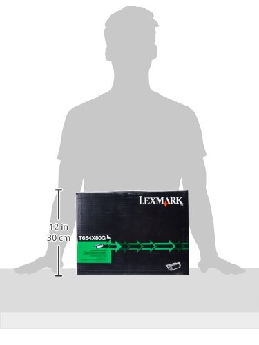 Lexmark T654X80G T654 T656 TS654 TS656 Toner Cartridge (Black) in Retail Packaging