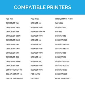 LD Remanufactured Ink Cartridge Replacements for HP 15 & HP 78 (3 Black, 2 Color, 5-Pack)