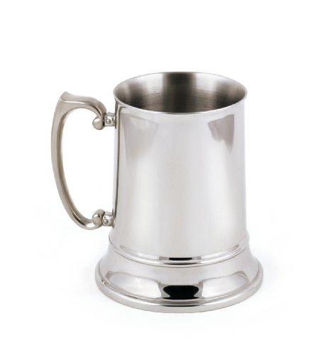 Set of 4 Stainless Steel Beer Mugs