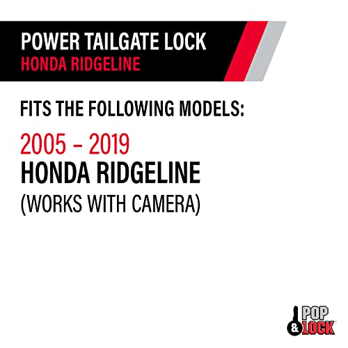 Pop & Lock - Power Tailgate Lock for Honda Ridgeline, Fits 2005 – 2019 Models (PL8600, Works with or Without Backup Camera)