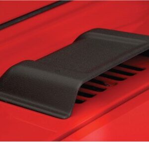 Bushwacker Trail Armor Hood Scoop | 1-Piece, Black, Smooth Finish | 15001 | Fits 1998-2018 Jeep Wrangler TJ/JK