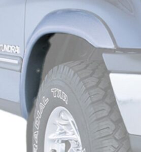 bushwacker extend-a-fender extended front & rear fender flares | 4-piece set, black, smooth finish | 30906-02 | fits 2003-2006 toyota tundra (excludes crew cab)