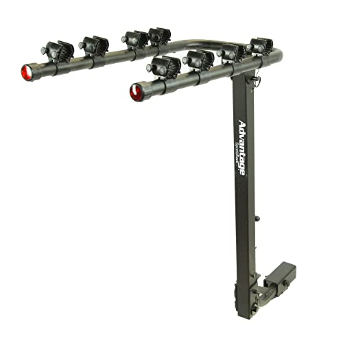 Heininger 3010 Advantage SportsRack TiltAWAY 4 Bike Rack Fits 2 inch Receiver Hitch