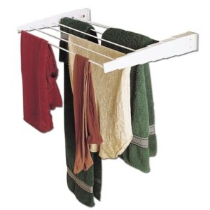 Household Essentials Wall-Mount Telescoping Indoor Clothes Drying Rack