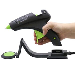 surebonder cordless hot glue gun, high temperature, full size, 60w, 50% more power – sturdily bonds metal, wood, ceramics, leather & other strong materials (specialty series cl-800f)