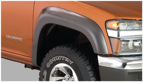 Bushwacker Extend-A-Fender Extended Front Fender Flares | 2-Piece Set, Black, Smooth Finish | 41029-02 | Fits 2004-2012 Chevrolet/GMC Colorado/Canyon