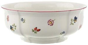 villeroy & boch 1023953170 petite fleur bowl, 21 cm, premium porcelain, white/colourful