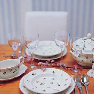 Villeroy & Boch 1023953170 Petite Fleur Bowl, 21 cm, Premium Porcelain, White/Colourful