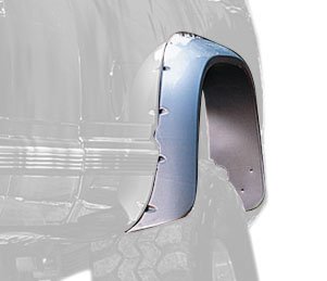 bushwacker cutout pocket/rivet style rear fender flares | 2-piece set, black, smooth finish | 40010-11 | fits 1988-1999 chevrolet c/k 1500, r2500; 1997-1999 tahoe; 1995-1997 yukon; 1992-1994 blazer