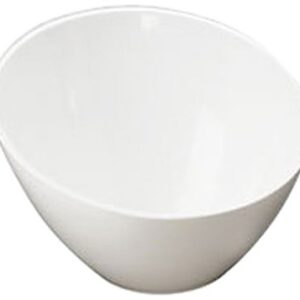 American Metalcraft MELSL52 Endurance Melamine 5" Angled Round Bowl, 11-Ounce, White