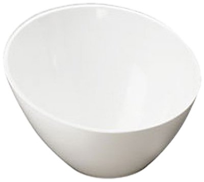 American Metalcraft MELSL52 Endurance Melamine 5" Angled Round Bowl, 11-Ounce, White