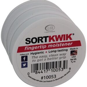 LEE 10053 Sortkwik Fingertip Moisteners, 3/8 oz, Pink (Pack of 3)