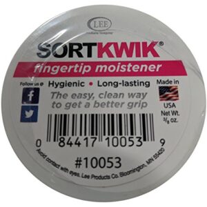 LEE 10053 Sortkwik Fingertip Moisteners, 3/8 oz, Pink (Pack of 3)