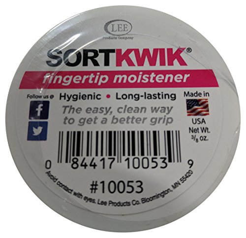 LEE 10053 Sortkwik Fingertip Moisteners, 3/8 oz, Pink (Pack of 3)