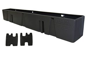 du-ha behind-the-seat storage fits 07-17 chevrolet/gmc silverado/sierra regular cab, black, part #10058