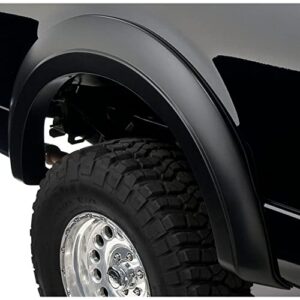 bushwacker extend-a-fender extended front & rear fender flares | 4-piece set, black, smooth finish | 20915-02 | fits 2004-2008 ford f-150 styleside