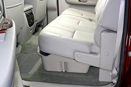 DU-HA Under Seat Storage Fits 07-13 Chevrolet/GMC Silverado/Sierra Light Duty & 07-14 Heavy Duty Crew Cab, Dk Gray, Part #10042