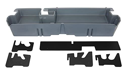 DU-HA Under Seat Storage Fits 07-21 Toyota Tundra Double Cab without Subwoofer, Dk Grey, Part #60052