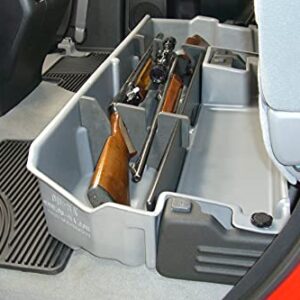 DU-HA Under Seat Storage Fits 07-21 Toyota Tundra Double Cab without Subwoofer, Dk Grey, Part #60052