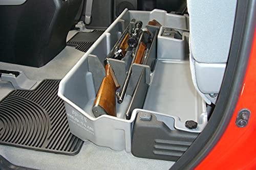 DU-HA Under Seat Storage Fits 07-21 Toyota Tundra Double Cab without Subwoofer, Dk Grey, Part #60052