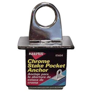keeper 05604 chrome stake pocket anchor point