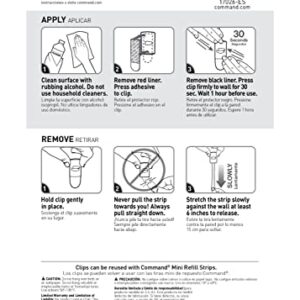 Command Small Decorating Clips, White, 40-Clips, 48-Strips, Decorate Damage-Free