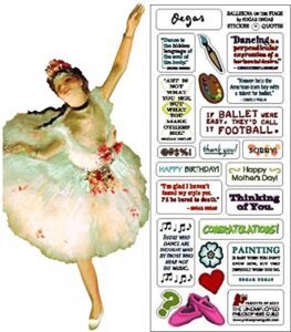 quotable notables card: degas’ ballerina