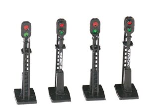 bachmann trains – scenery accessories – block signals (4 pcs) – ho scale