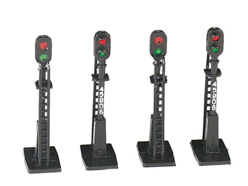 Bachmann Trains - Scenery Accessories - BLOCK SIGNALS (4 pcs) - HO Scale