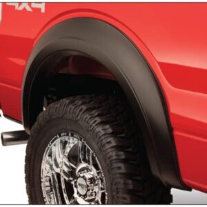 Bushwacker Extend-A-Fender Extended Rear Fender Flares | 2-Piece Set, Black, Smooth Finish | 20016-01 | Fits 1987-1991 Ford Bronco, F-150, F-250/350 Super Duty