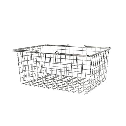 Spectrum Diversified Wire Storage Basket, Large, Chrome