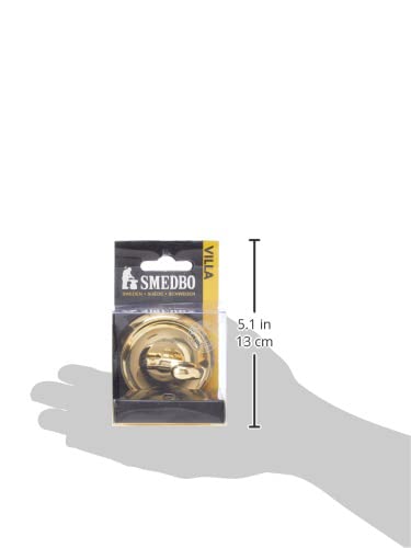 Smedbo SME, Polished Brass V255 Towel Hook Single