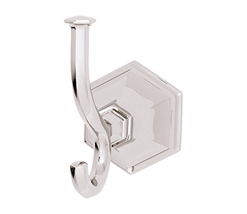 Alno A7799-PN Traditional Nicole Robe Hooks, Polished Nickel