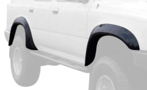 bushwacker extend-a-fender extended front & rear fender flares | 4-piece set, black, smooth finish | 31907-11 | fits 1990-1995 toyota 4runner