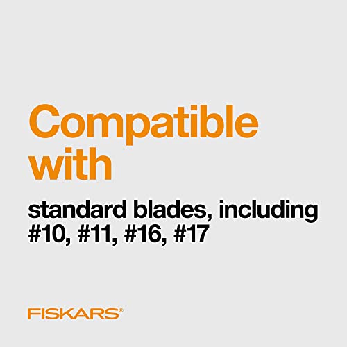 Fiskars Heavy Duty Die Cast, Exacto, 8 Inch, Precision Knife for Crafts, Multi Use Blade with Protective Cover, Steel