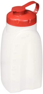 rubbermaid 071691309116 home 1776348 servin’ saver storage bottle, 1-pack, white