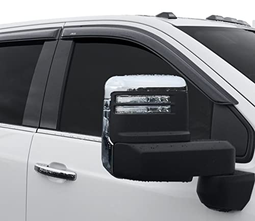 Auto Ventshade [AVS] Ventvisor / Rain Guards | Smoke Color, 4 pc | 94503 | Fits 2004 - 2012 Chevrolet/GMC Colorado/Canyon Extended Cab