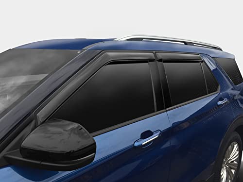 Auto Ventshade [AVS] Ventvisor / Rain Guards | Outside Mount, Smoke Color, 4 pc | 94260 | Fits 2004 - 2009 Lexus RX330