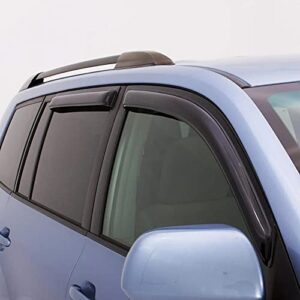 Auto Ventshade [AVS] Ventvisor / Rain Guards | Smoke Color, 4 pc | 94133 | Fits 2004 - 2010 Isuzu D-Max Double Cab, 2004 - 2012 Chevrolet/GMC Colorado/Canyon Crew Cab