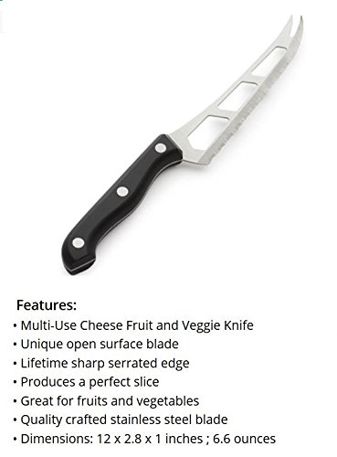 Prodyne CK-300 Multi-Use Cheese Fruit and Veggie Knife