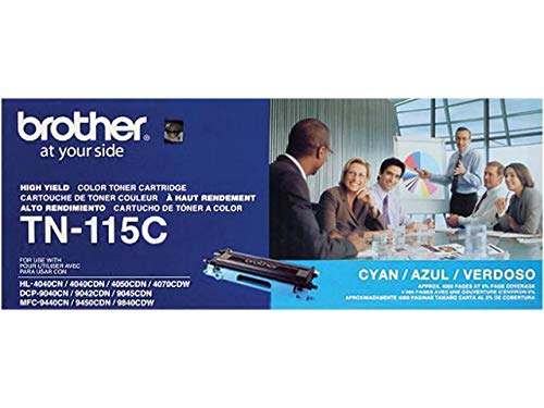 Brother TN115BK, TN115C, TN115M, TN115Y High Yield Black, Cyan, Magenta and Yellow Toner Cartridge Set