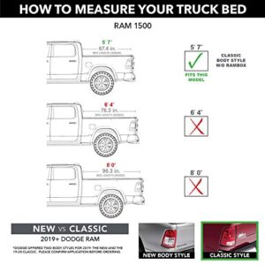 Extang Tuff Tonno Soft Roll-up Truck Bed Tonneau Cover | 14425 | Fits 09-18, 19/20 Classic Dodge RAM 1500/2500/3500 5' 7" Bed (67.4")