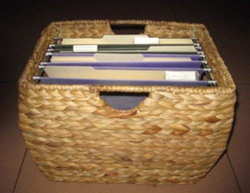 Pangaea Rattan Natural File Basket with Liner