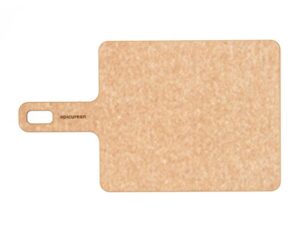 epicurean handy series cutting board with handle, 9-inch by 7-inch, natural