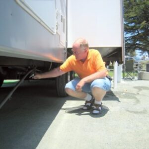 SteadyFast Stabilizer for 5th Wheels, Travel, and Camper Trailers Without Auto Leveling - 2 Foot Plates- Item A