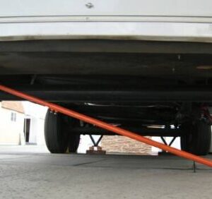 SteadyFast Stabilizer for 5th Wheels, Travel, and Camper Trailers Without Auto Leveling - 2 Foot Plates- Item A