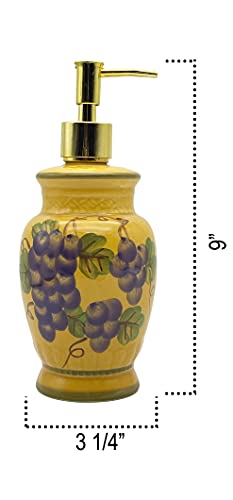 ACK Tuscany Grapes Soap / Lotion Dispenser