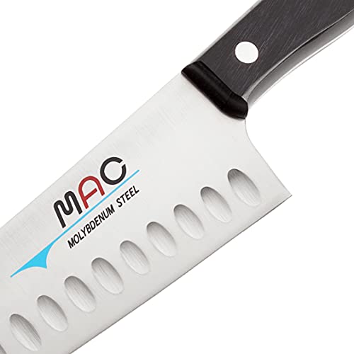 Mac Knife Series Hollow Edge Chef's Knife, 8-Inch, 8 Inch, Silver