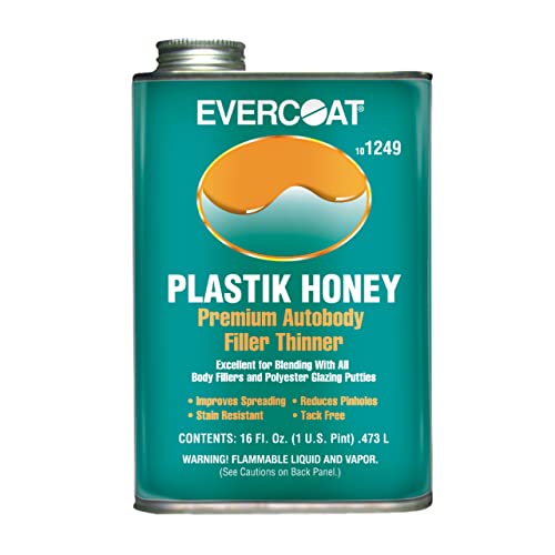 Evercoat Plastik Honey Premium Auto Body Filler Thinner for Body Fillers and Putties - 20 Fl Oz