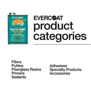 Evercoat Plastik Honey Premium Auto Body Filler Thinner for Body Fillers and Putties - 20 Fl Oz